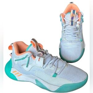 Adidas Harden Stepback 3 Sneakers Mens Size 7 Womens 8 Shoes AGW4215 White 2022